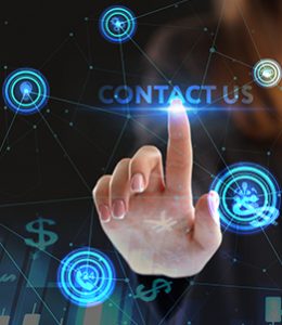 Image of Hand Clicking Contact Us