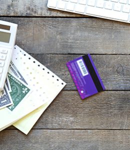 Image of Debit Card on a Table