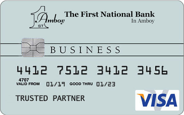 First National Bank in Amboy Business Visa