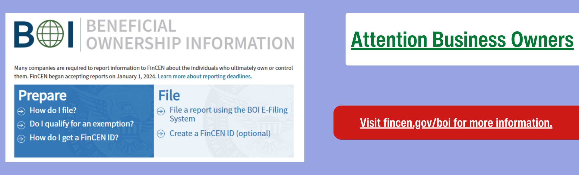 visit fencen.gov/boi for company owners to report ownership information